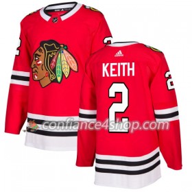 Adidas Maillot de Hockey Chicago Blackhawks Duncan Keith 2 2017-2018 Rouge Authentic - Homme